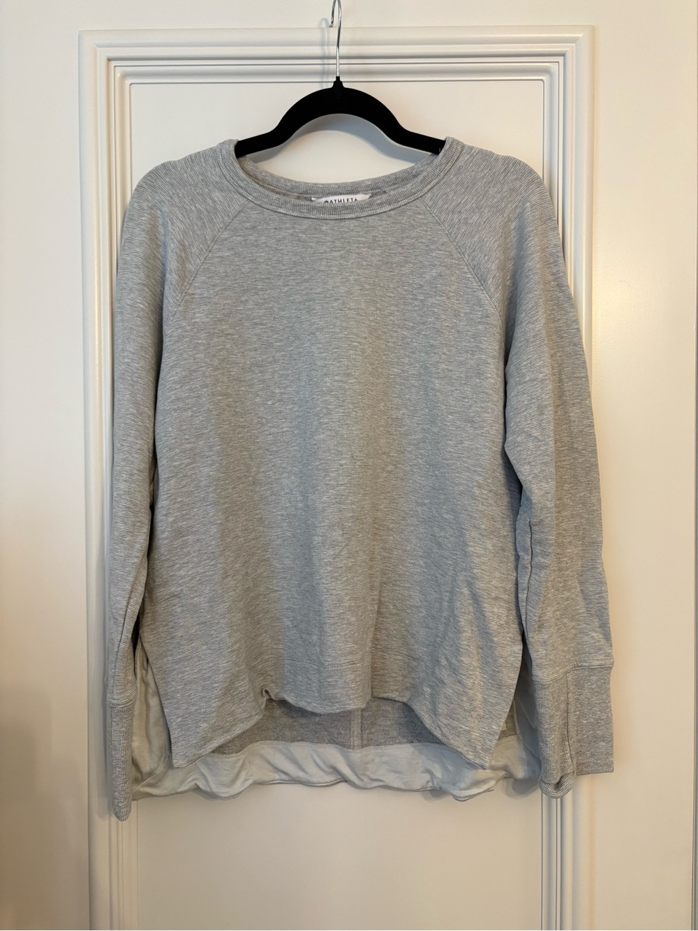 Athleta fleece lined sweatshirt size M